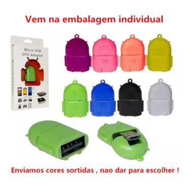 Imagem de 1 Adaptador Micro Usb Otg Pendrive Para Celular Android Robo