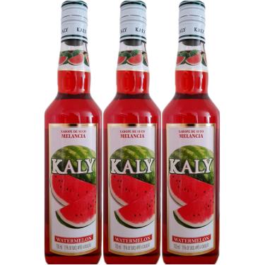 Imagem de Kit Xarope Kaly De Melancia - Watermelon 700ml 3 unidades