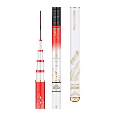 Imagem de Vara de pesca Vara de pesca portátil dobrável carbono 10H19 mão ajustável (5,4 m)