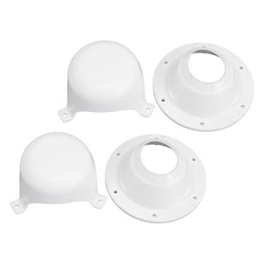 Imagem de Hilitand Tampas de Ventilação para Encanamento de Rv, Kit de Tampas de Cobertura de Ventilação de Esgoto de Telhado de 2 Pacotes Com Montagem de Base de 6 Furos de Parafuso para Trailer