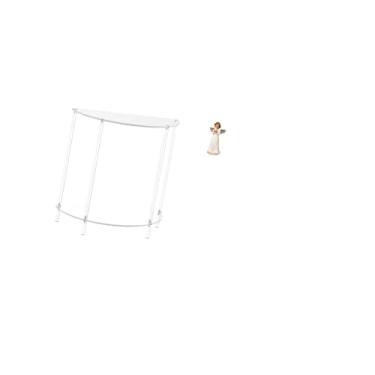 Imagem de Fenteer Mesa Lateral de Anjo em Acrílico com Escultura de Querubim em Resina para Decoração de Sala de Estar em Espaços Pequenos E Mesa de Cabeceira de Banhei