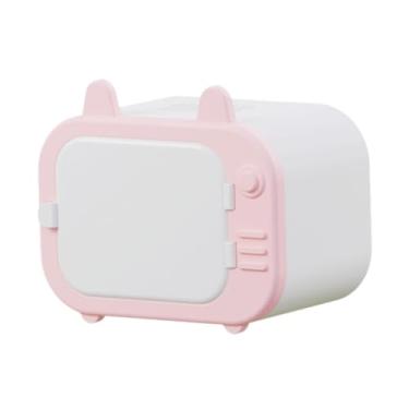 Imagem de MotiveTech Esconderijo para hamster, habitat, adorável, cabana de brincar espaçosa, casinha minúscula, gaiola, abrigo para ouriço, camundongo, rato, Rosa E Branco