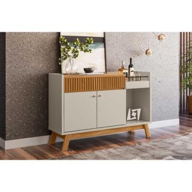 Imagem de Buffet De Sala Jantar Lucca C- 2 Portas E 1 Gaveta Nature-off White - Linea Brasil