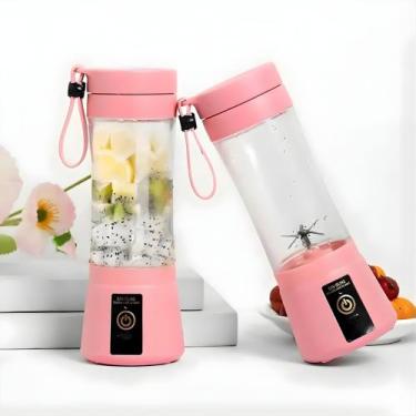 Imagem de Mini Liquidificador Portátil Mixer Usb 380ml Sucos Shakes e Vitaminas 