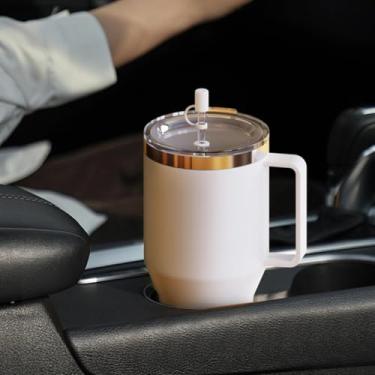 Imagem de Pacote com 3 canudos, vedação de silicone à prova de vazamento, ajuste universal, canudos de 8 a 12 mm, acessórios para copos à prova de poeira, reutilizáveis, fáceis de instalar