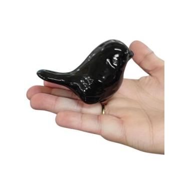 Imagem de Conjunto de Passarinhos Decorativos em Cerâmica Colorida Enfeites para