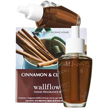 Imagem de Bath & Body Works Cinnamon and Clove Buds Wallflowers - Slatkin & Co. Home Fragrance Diffuser Refills - 2 bulbs