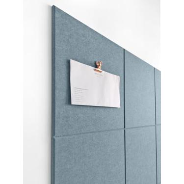 Imagem de DECORITA Quadro de cortiça alternativo 61 x 91 cm - pacote com 6 azulejos de parede de feltro com abas adesivas removíveis seguras, placas de cortiça para paredes, placa de cortiça para escritório em