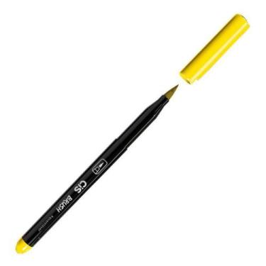 Imagem de Caneta pincel Brush Aquarelável - (23) - Amarelo - Cis