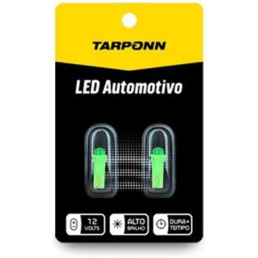 Imagem de Par Lâmpada Led Painel Pinguinho T5 Verde 12V Tarponn