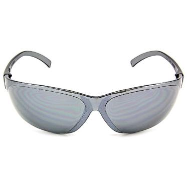 Imagem de ERB Óculos de segurança Superbs 16505, armação de estanho fumê com lente espelhada prateada