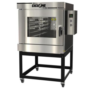 Imagem de Forno Turbo A Gás Venâncio Ciclone 5 Esteiras Interior Inox Exterior Aço Carbono 220V Ftcg5