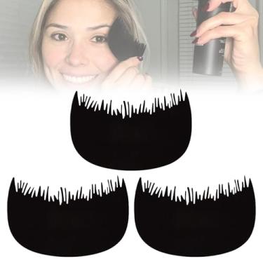 Imagem de Pente optomizador Hairline – Fibras de construção de cabelo fixas para salão de beleza para perda e cabelos finos, 3 peças