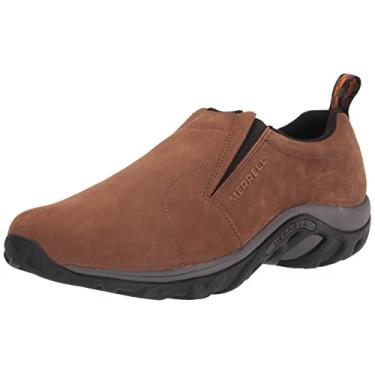 Imagem de Merrell Sapato masculino sem cadarço Jungle Moc, Nobuck marrom, 7 Wide