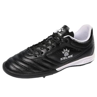 Imagem de KELME Chuteiras de futebol infantil TF Chuteiras de futebol profissional para meninos e meninas Futsal Respirável Botas de Futebol Atlético para Uso Externo e Interior, Preto, 16