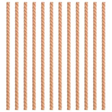 Imagem de Sinbana 12 Molduras de Madeira de Bobina, 40cm Comprimento Molduras Decorativas Inacabadas para Janelas Paredes Portas Gavetas Armários Prateleiras Móveis Faça Você Mesmo (Estilo Torcido)