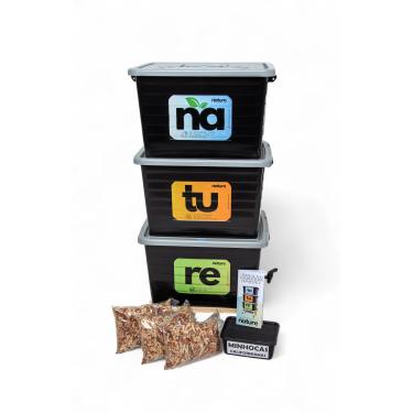 Imagem de Composteira Doméstica Minhocário 105l - Produza seu próprio adubo por compostagem