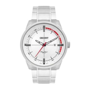 Imagem de Relogio Masculino Orient Aço com Data - MBSS1295, Mbss1295, Preto, Aço