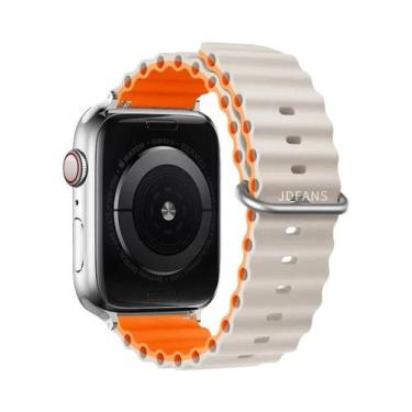 Imagem de Pulseira De Silicone Ocean Band Para Apple Watch Ultra Série 10 9 8 7 