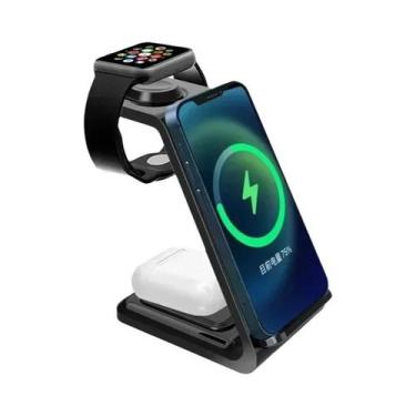 Imagem de Carregador Sem Fio Rápido De 30W Para iPhone, Samsung, Apple Watch, Es