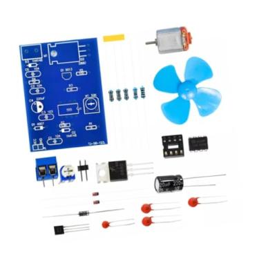 Imagem de Amagogo Controlador de velocidade do motor Fan 555, treinamento em habilidades eletrônicas, baixa tensão, robusto, alto desempenho, compacto, peças soltas