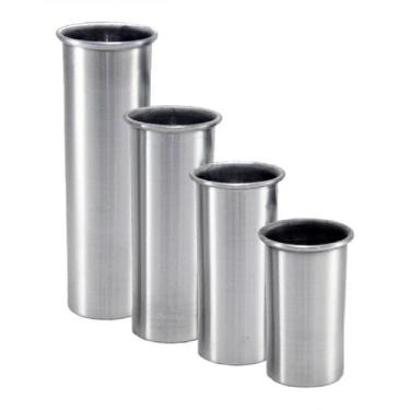 Imagem de Kit 4 Formas Cilíndrico em Alumínio para Velas Artesanais N6 - Global