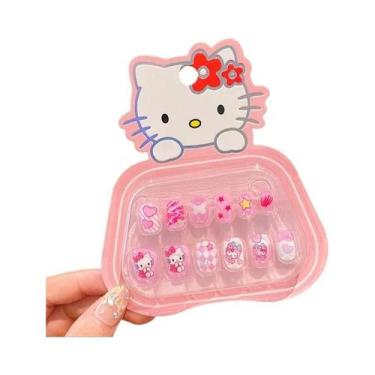 Imagem de Conjunto De Unhas Postiças Infantil Sanrio Hello Kitty Kuromi My Melod