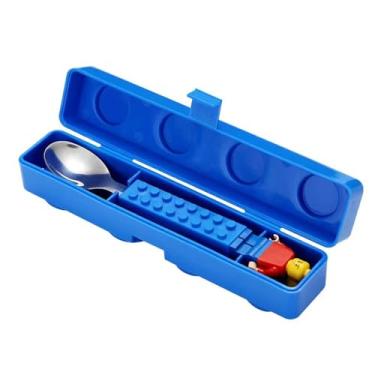 Imagem de EuphoCorner Conjunto de talheres de bloco de montar, colher e garfo