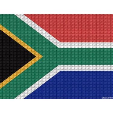 Imagem de UPABLUNSO Kits de pintura de diamante para adultos, faça você mesmo, kits de arte de diamante para iniciantes, bandeira da África do Sul, tinta de broca redonda com imagens de diamantes, arte de