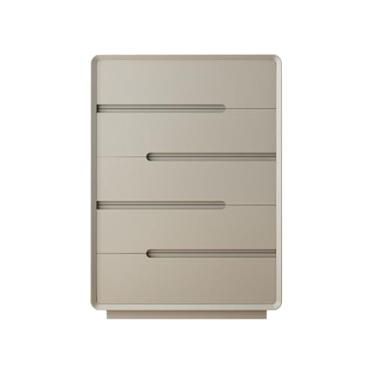 Imagem de Cômodas Cômoda com 5 gavetas para quarto, cômoda, armário de armazenamento madeira para sala estar, corredor, entrada, escritório(Almond)