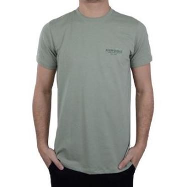 Imagem de Camiseta Masculina Aéropostale MC Cotton Slim Verde - 871101-Masculino