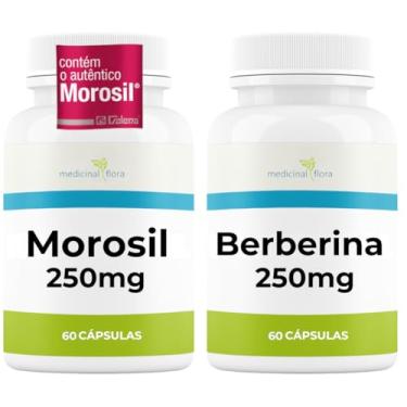 Imagem de Kit 2 Potes Berberina 250mg + Laranja M 250mg 60 Cápsulas - Com Selo de Autenticidade