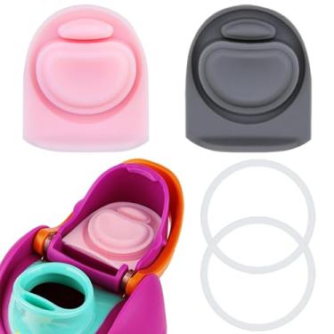 Imagem de BMSQOFD 2 conjuntos de tampas de vedação de substituição para boca de tampa Owala Freesip, peças de anel de vedação de silicone para garrafa de água, acessórios de tampa superior para Owala Freesip 16