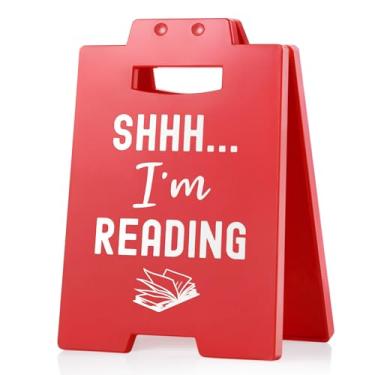 Imagem de Encoink Presentes para amantes de livros de Natal para mulheres, homens, decoração de mesa engraçada, placa de leitura, presentes de aniversário com tema de livro do clube do livro para leitores