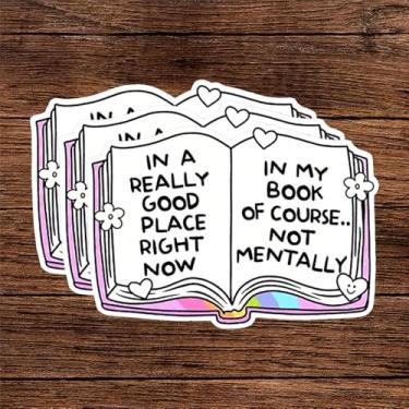 Imagem de 3 peças de adesivos engraçados de trabalho para mulheres, homens, amigos e adultos em um lugar realmente bom agora adesivos de vinil à prova d'água decalques de escritório para laptop computador