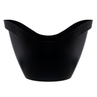 Imagem de Balde Para Vinho De Luxo Em AcríLico ReforçAdo De 8 Litros — Balde Para Gelo Multicolorido(PRETO)