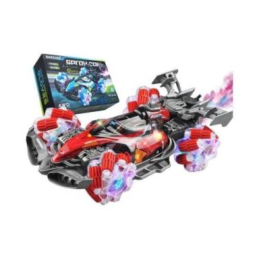 Imagem de Carro RC De Corrida Com Luzes Coloridas E Acrobacias, Controle Remoto 