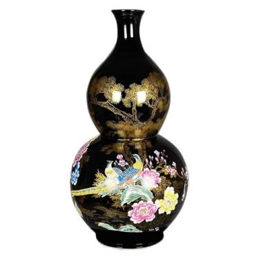 Imagem de Vaso para decoração de vaso de cerâmica grande clássico para decoração de flores secas, arte, casa, casa, casa, sala de estar, hotel, escritório, decoração de casa