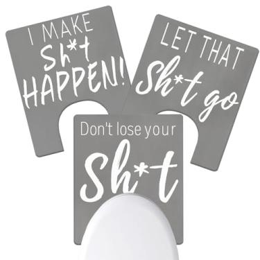 Imagem de Homantic Tapete de banheiro divertido de pedra de terra de diatomáceas, tapete de banheiro 3 peças em forma de U para piso de banheiro 61 x 50 antiderrapante, absorvente de água, secagem rápida, cinza