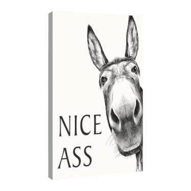 Imagem de Arte de banheiro engraçada, arte moderna em tela de 30,5 x 40,6 cm | Arte de parede de banheiro, decoração de casa, banheiro, sala de estar, quarto, corredor, fazenda, hotel, restaurante, galeria