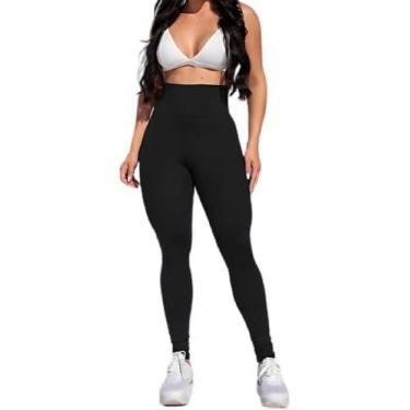 Imagem de Calça Legging Academia Esportiva Cintura Média Moda - Selene