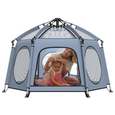 Imagem de Cercadinho para bebês Hrebr 146x104 cm Canopy Bug Net Portable