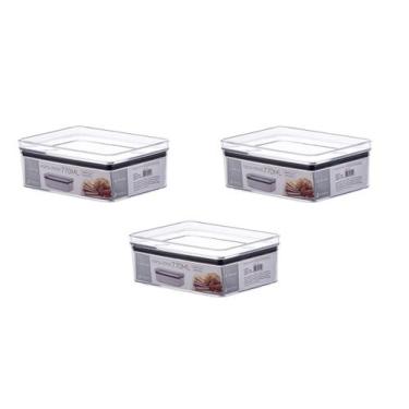 Imagem de Jogo 3 potes herméticos porta frios 770ml empilháveis - Paramount