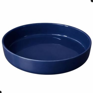 Imagem de Tigela Fruteira e Saladeira de Cerâmica 28cm – Multifuncional, Ideal para Refeições Domésticas e Encontros Casuais (TIGELA AZUL,18CM)