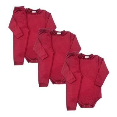 Imagem de Kit 3 Conjunto Bebê Infantil Térmico Segunda Pele Body Calça - Pettena