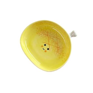 Imagem de Prato de croissant de cerâmica quente para uso doméstico fofo prato de vinagre em formato especial - saco de pinho