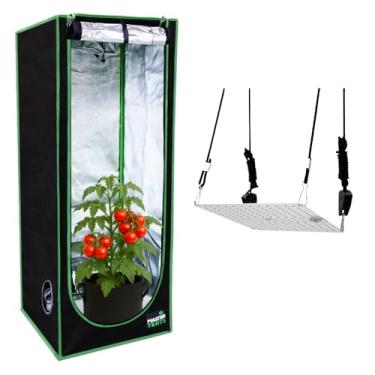 Imagem de Kit de Cultivo Grow Estufa Tenda 40x40x120cm Cultivo Indoor, LED Grow Quantum Board 35W Painel Lâmpada Chips LM283B Quantum Bar Qb Original Master Plants