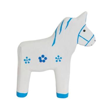 Imagem de IEUDNS Estátua de Cavalo de Madeira - Ano do Cavalo - Coleção de Artesanato - Escultura em Madeira - Estatueta Decorativa para Quarto, Entrada e Casa