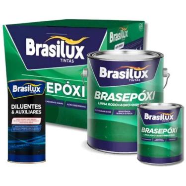 Imagem de Kit Completo Tinta Epoxi c/ Diluente 4.5L Brasilux, Laranja