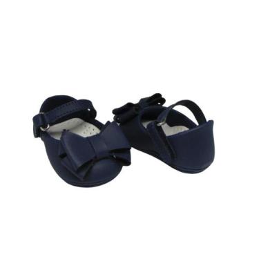 Imagem de Sapato de Bebe Sapatilha Laço Salomé Infantil Menina RN Manozinhos Bab